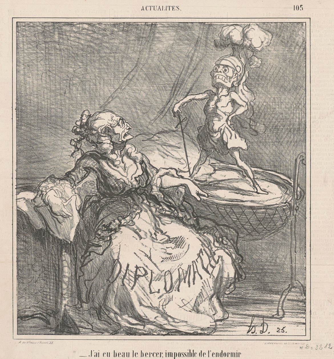 Kołysałem go... autorstwa Honoré Daumier