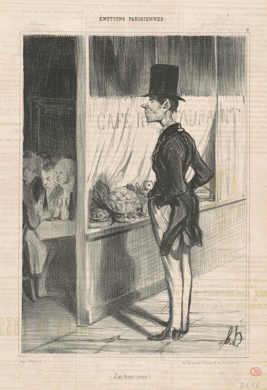 mam trzy grosze autorstwa Honoré Daumier