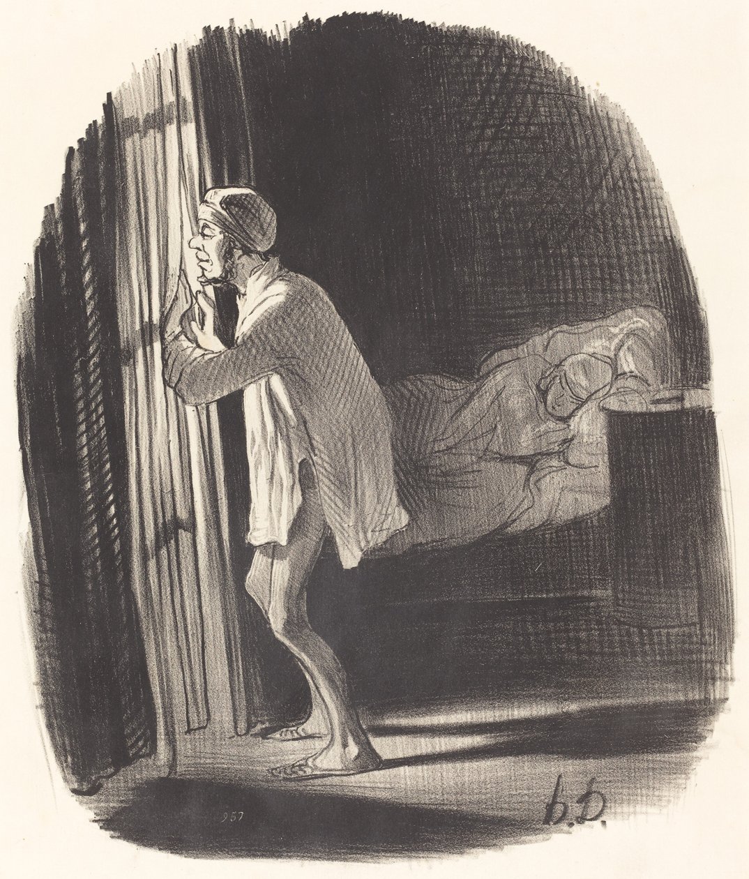 Chyba słyszałem śpiew sowy... autorstwa Honoré Daumier