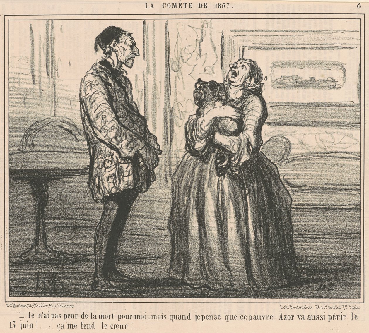 Nie boję się śmierci za mnie... autorstwa Honoré Daumier