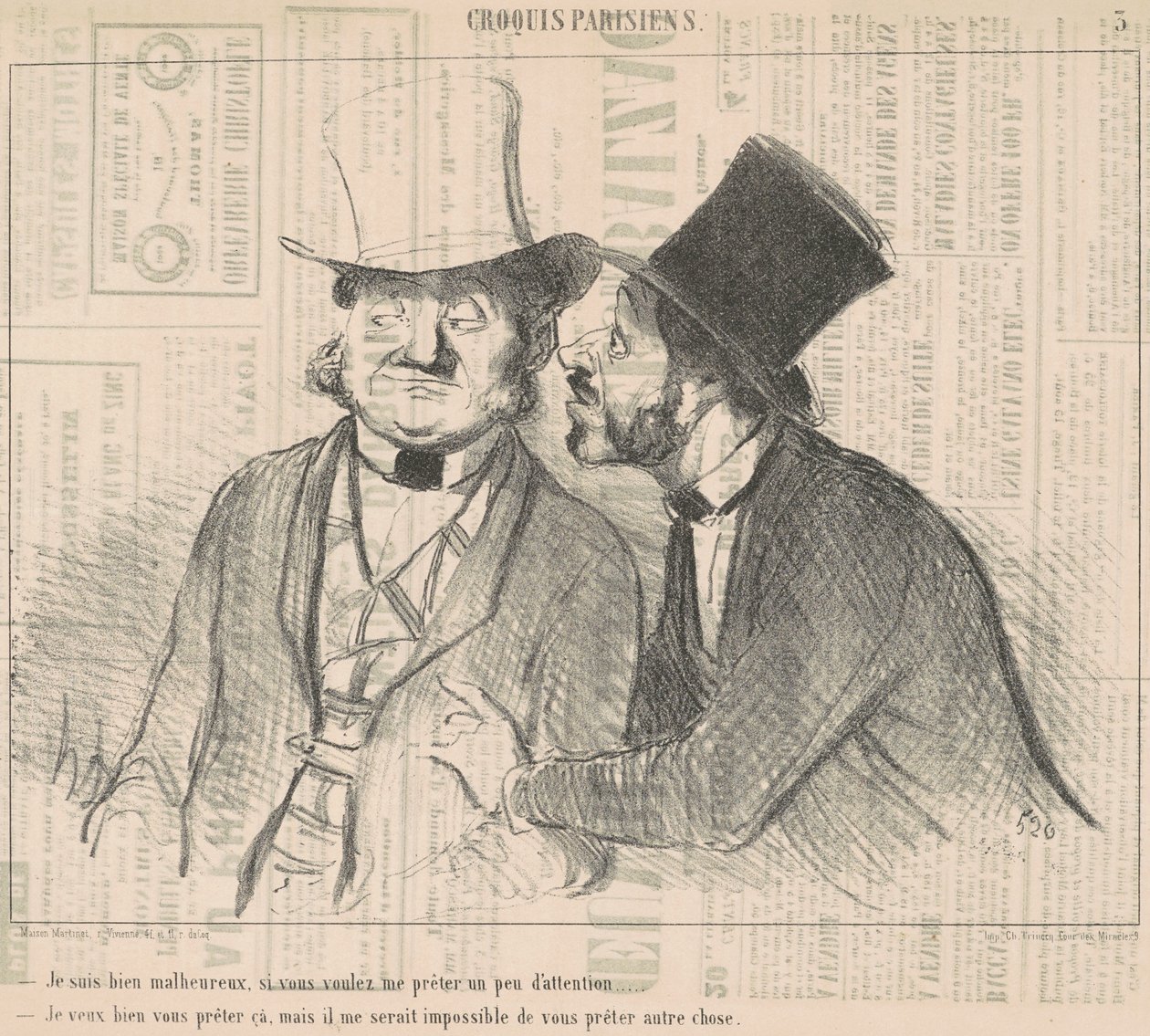 Jestem bardzo nieszczęśliwa, jeśli zechcesz... autorstwa Honoré Daumier