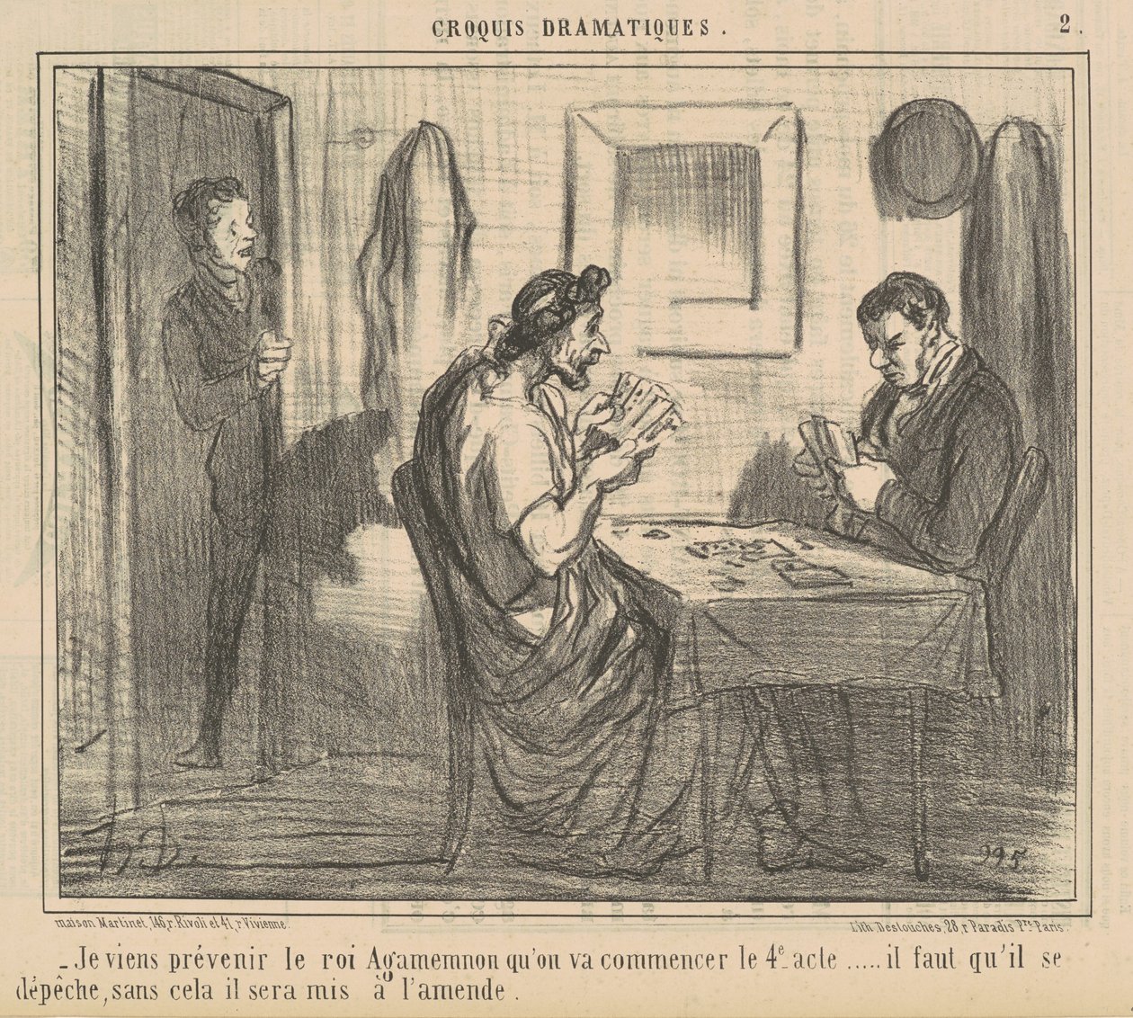 Przychodzę ostrzec króla Agamemnona... autorstwa Honoré Daumier