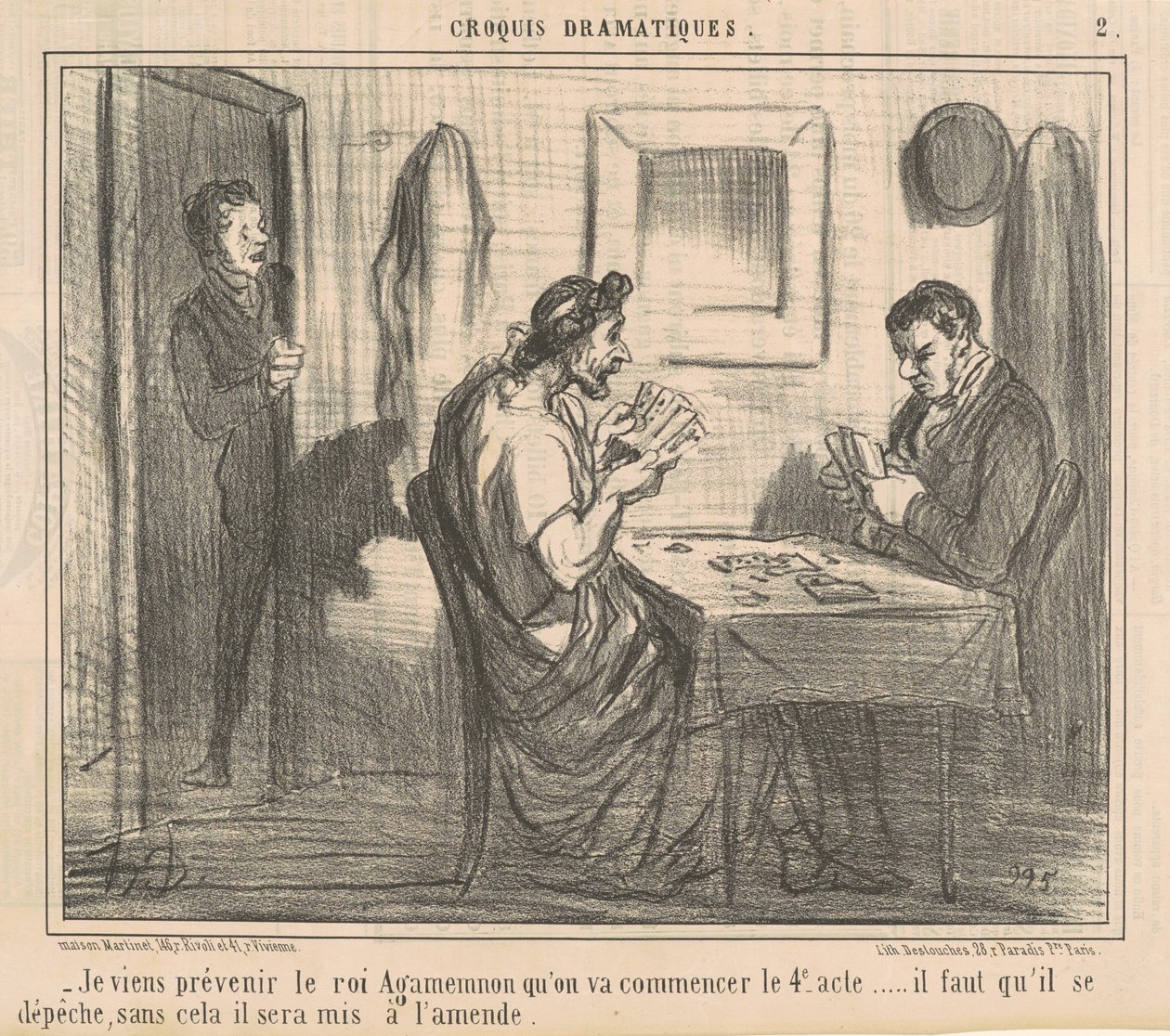 Przychodzę ostrzec króla Agamemnona... autorstwa Honoré Daumier