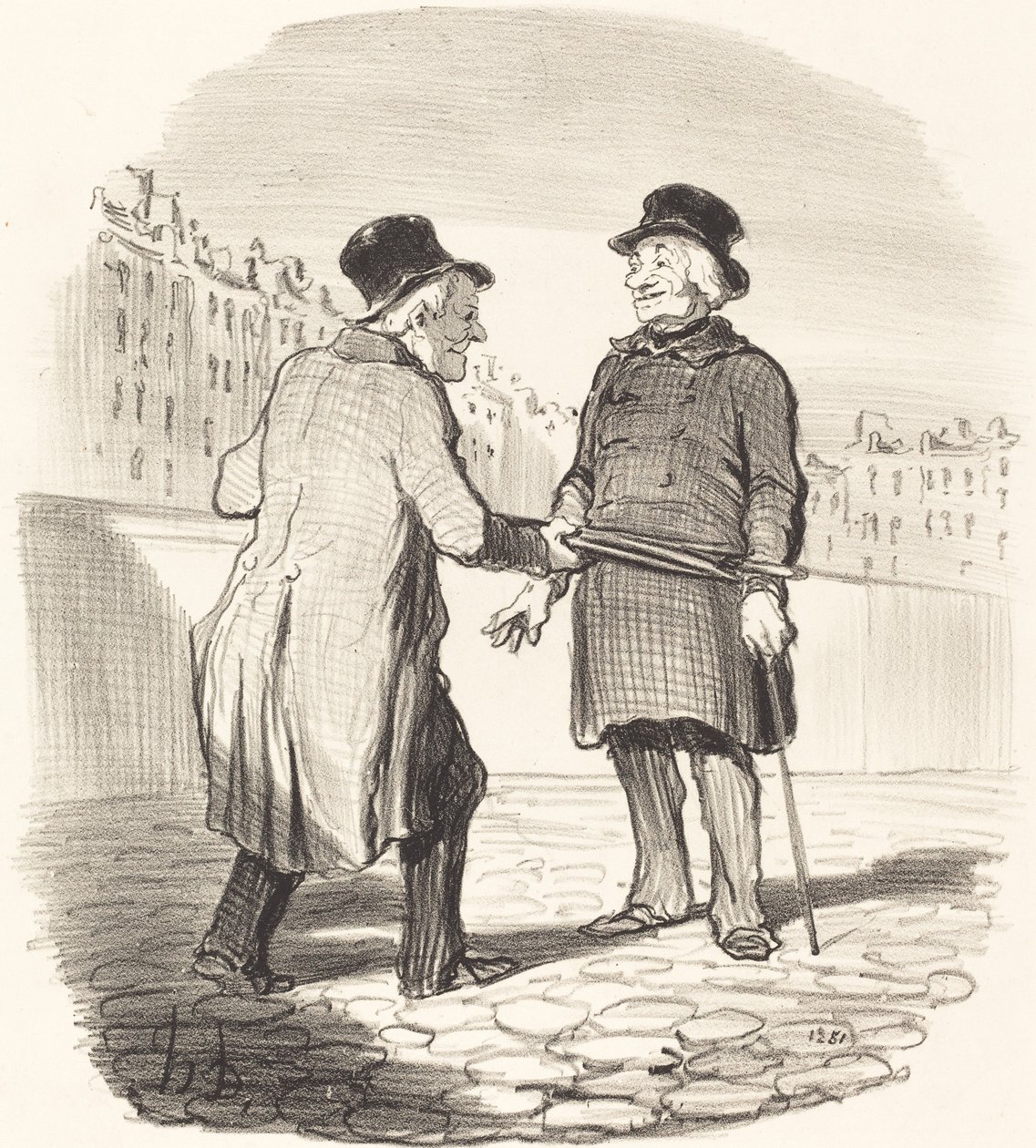 Aresztuję cię, zły podmiot... autorstwa Honoré Daumier