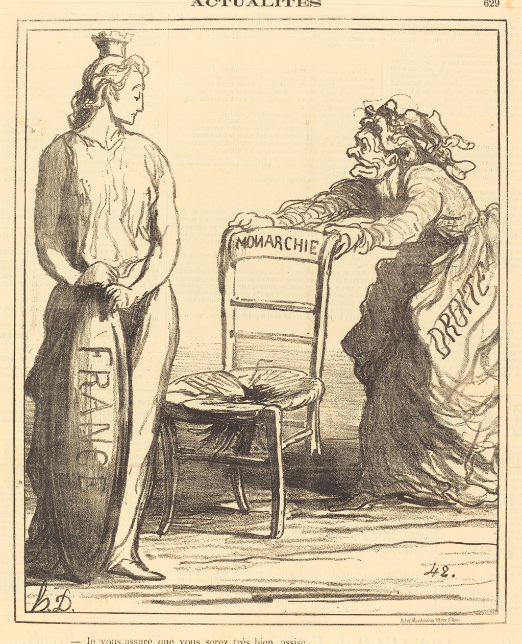 Zapewniam, że będziesz bardzo dobrze usadowiony autorstwa Honoré Daumier