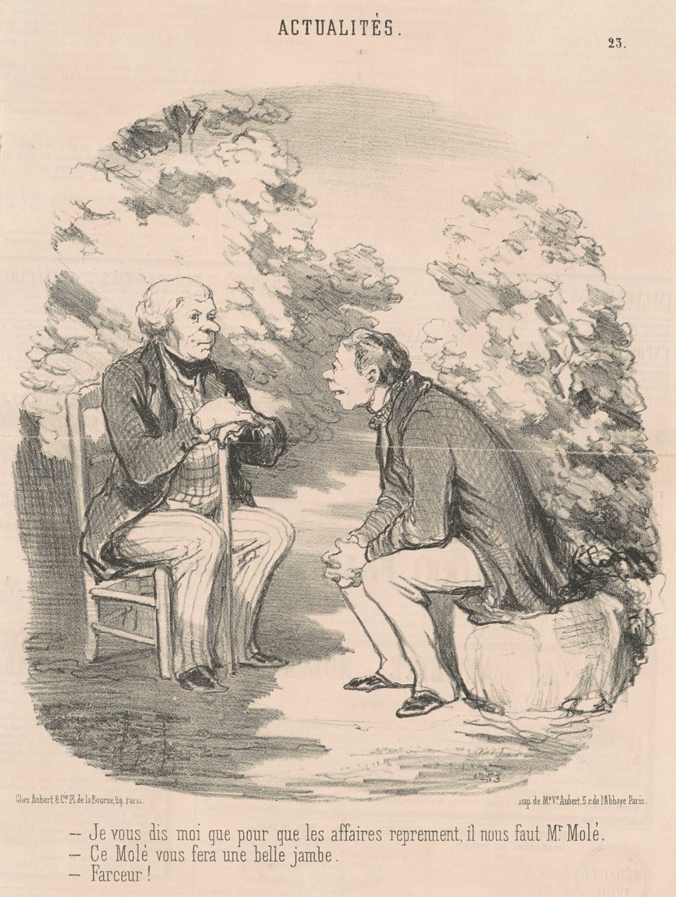 Mówię ci, że ... potrzebujemy pana Molé ... autorstwa Honoré Daumier