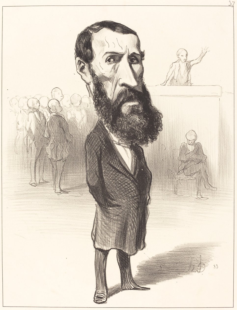 Jean Louis Greppo autorstwa Honoré Daumier