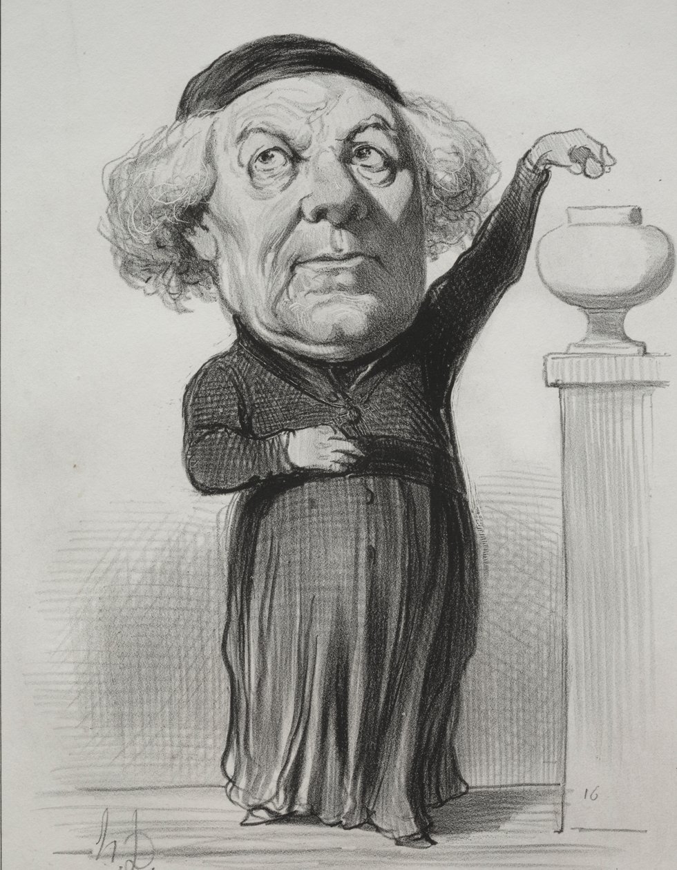 Jean-Jacques Fayet, biskup Orleanu autorstwa Honoré Daumier