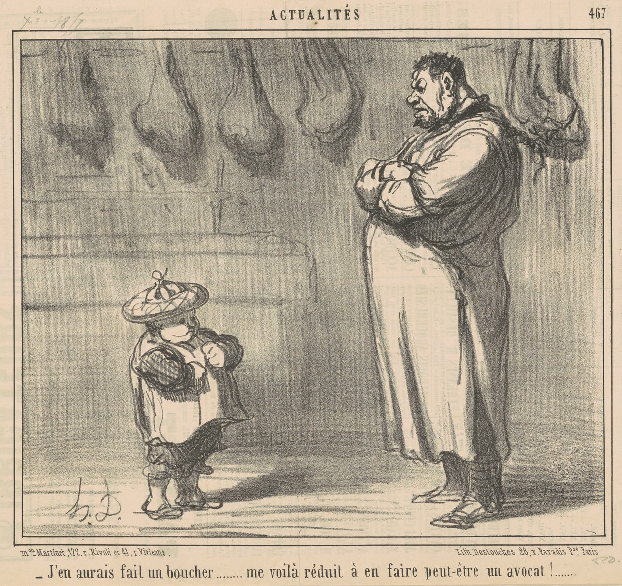 Zrobiłbym rzeźnika... autorstwa Honoré Daumier