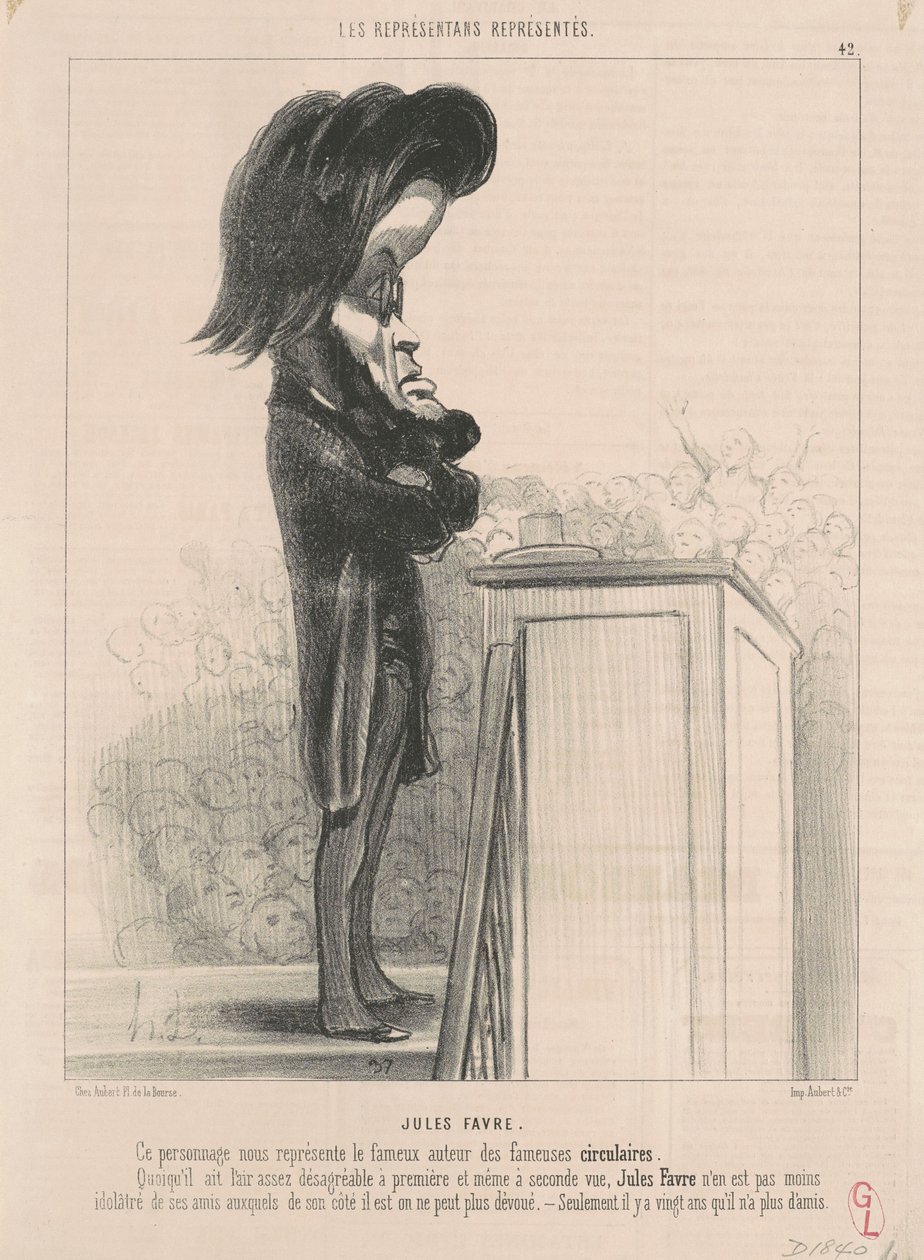 Jules Favre autorstwa Honoré Daumier