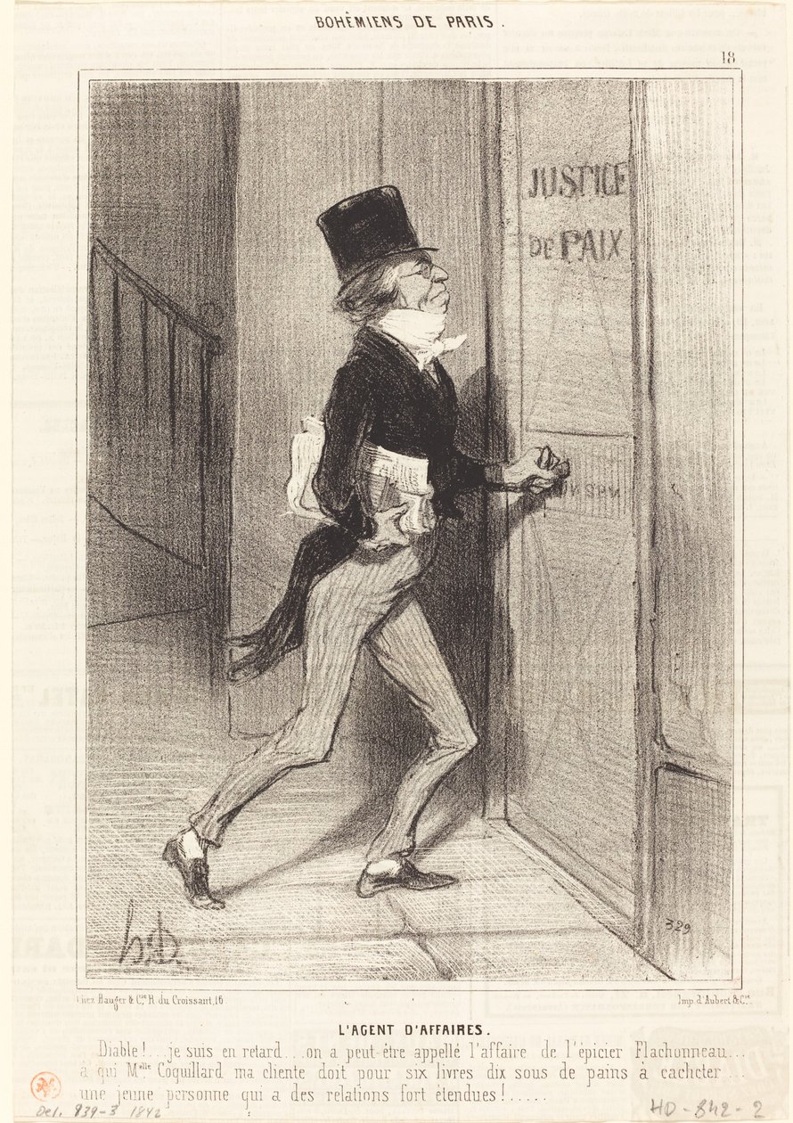 Agent biznesowy autorstwa Honoré Daumier