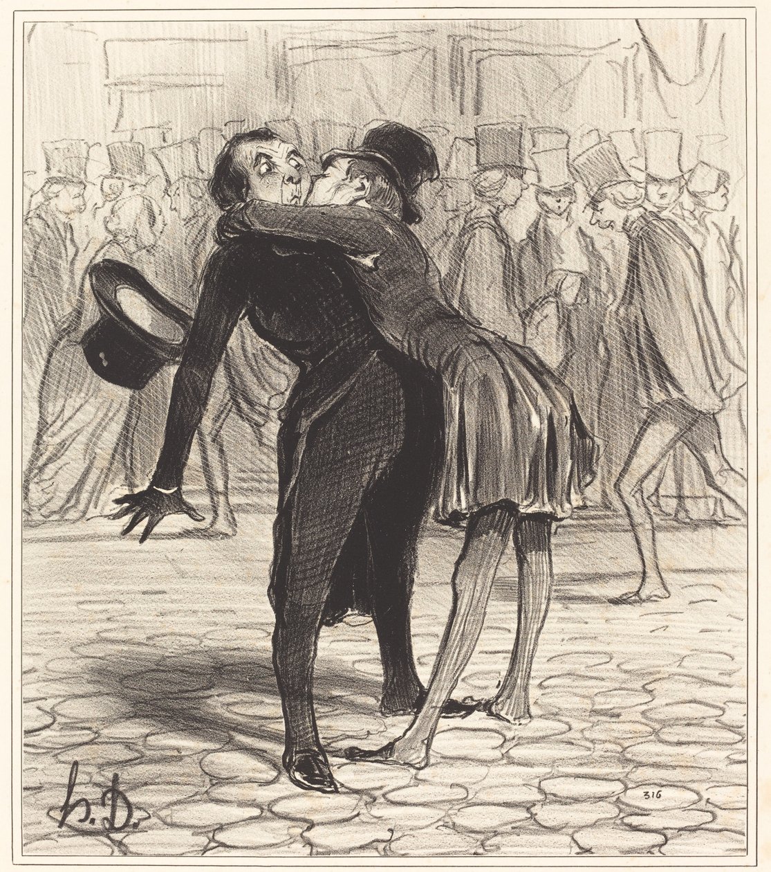 przyjaciel ze studiów autorstwa Honoré Daumier