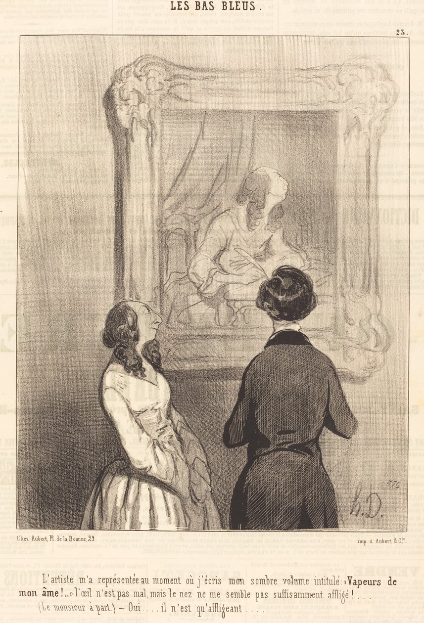 Artysta reprezentował mnie, kiedy piszę autorstwa Honoré Daumier