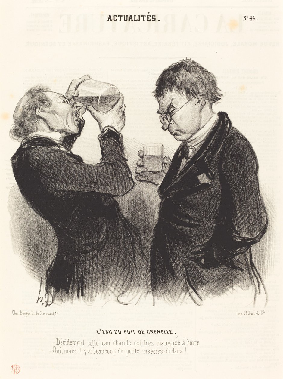 Woda ze studni Grenelle autorstwa Honoré Daumier