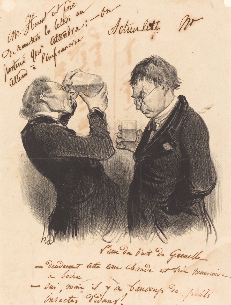 Woda ze studni Grenelle autorstwa Honoré Daumier