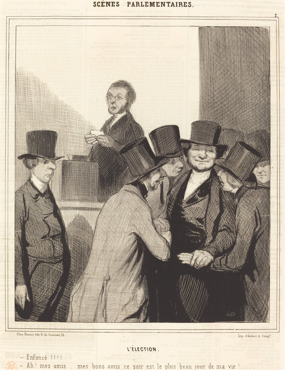 Wybory autorstwa Honoré Daumier
