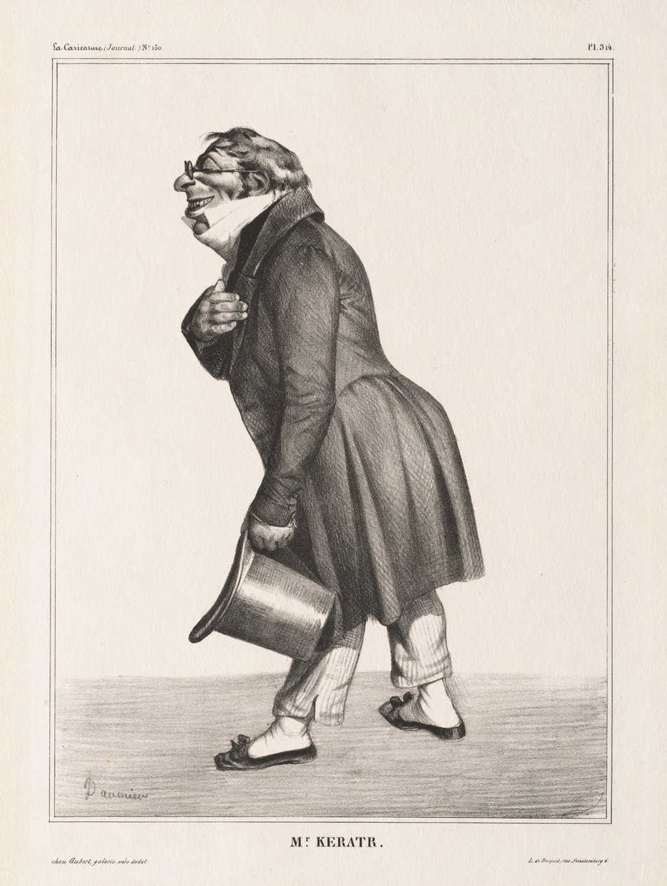 La Karykatura, Pl. 314, powiat. Keratry, 1833. autorstwa Honoré Daumier
