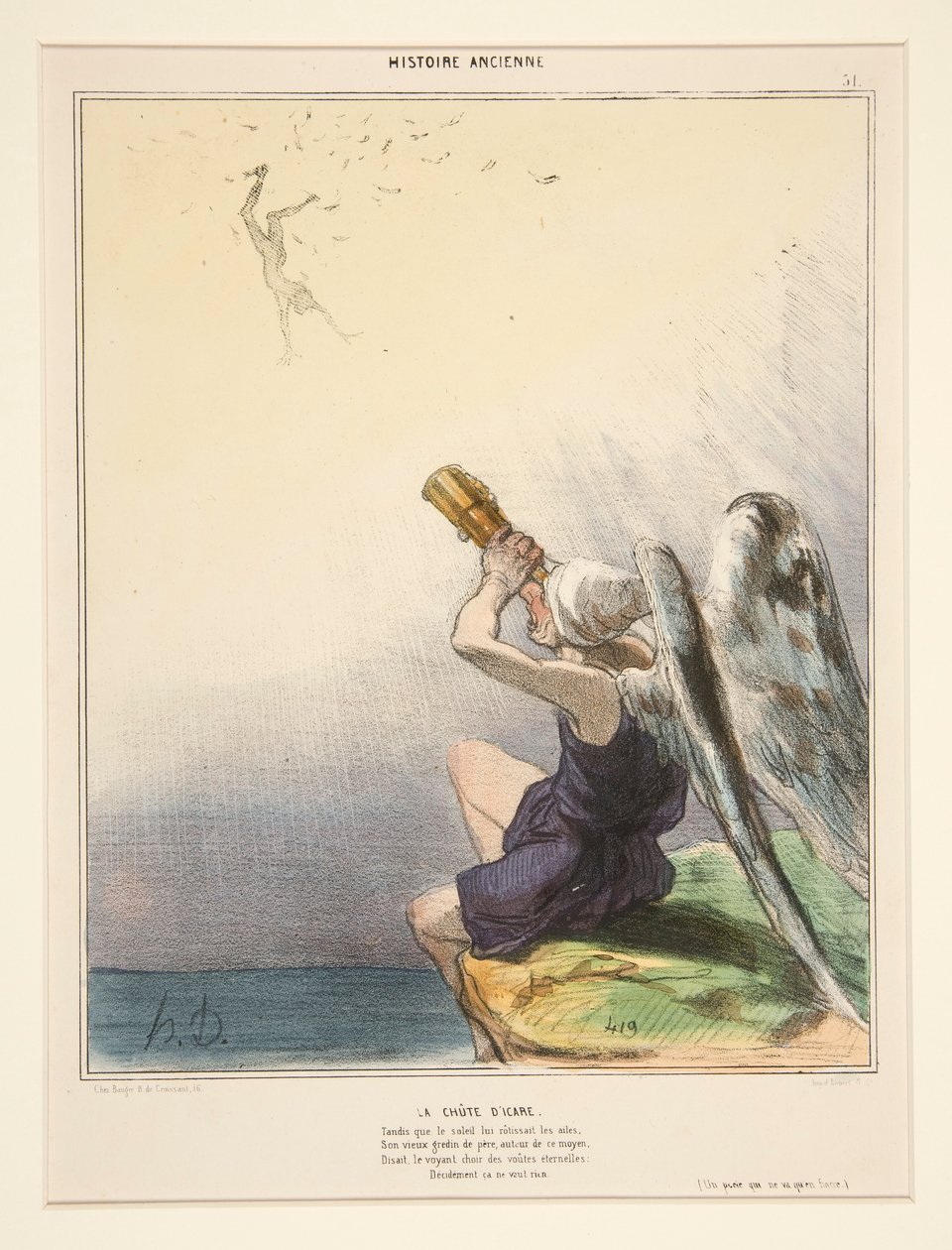 Upadek D autorstwa Honoré Daumier
