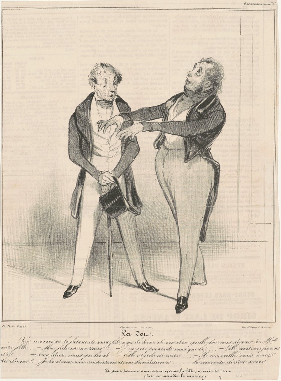 Kropka... znasz fortunę... autorstwa Honoré Daumier