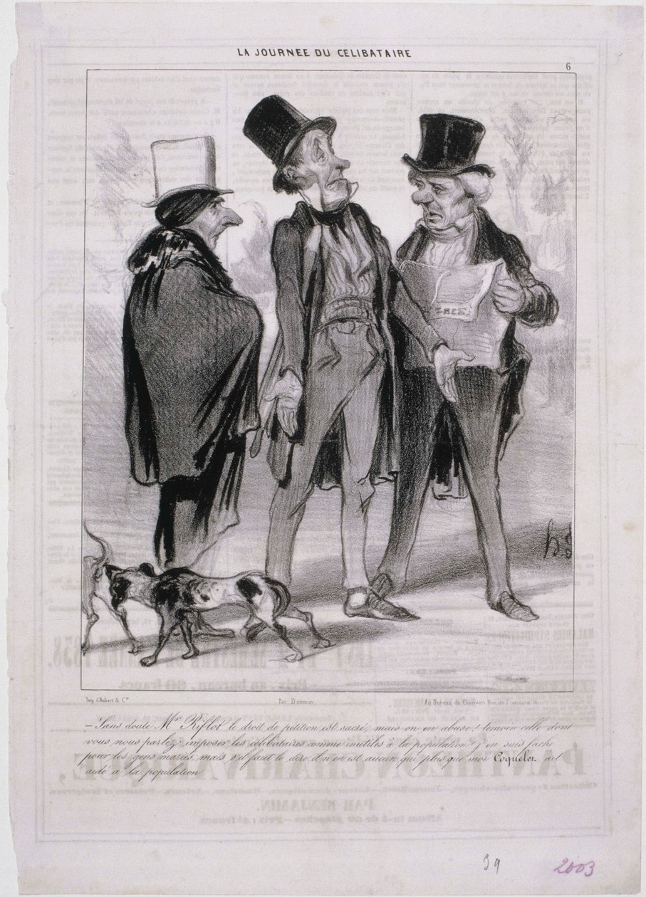 Dzień Kawalerski autorstwa Honoré Daumier