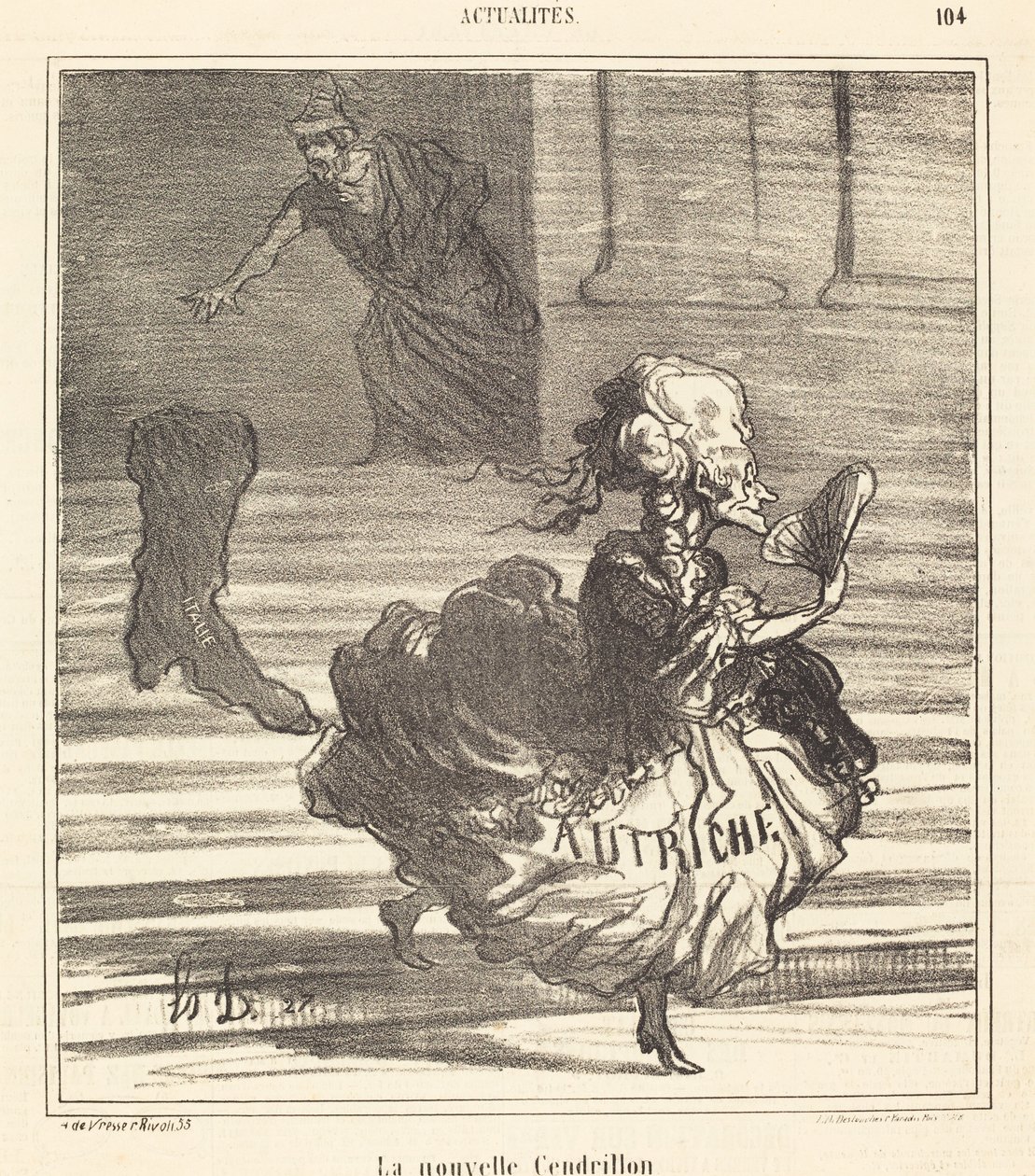 Nowy Kopciuszek autorstwa Honoré Daumier