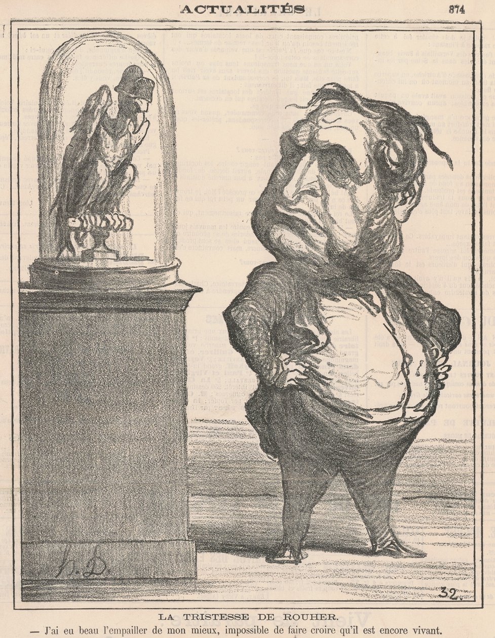 Smutek Rouhera autorstwa Honoré Daumier