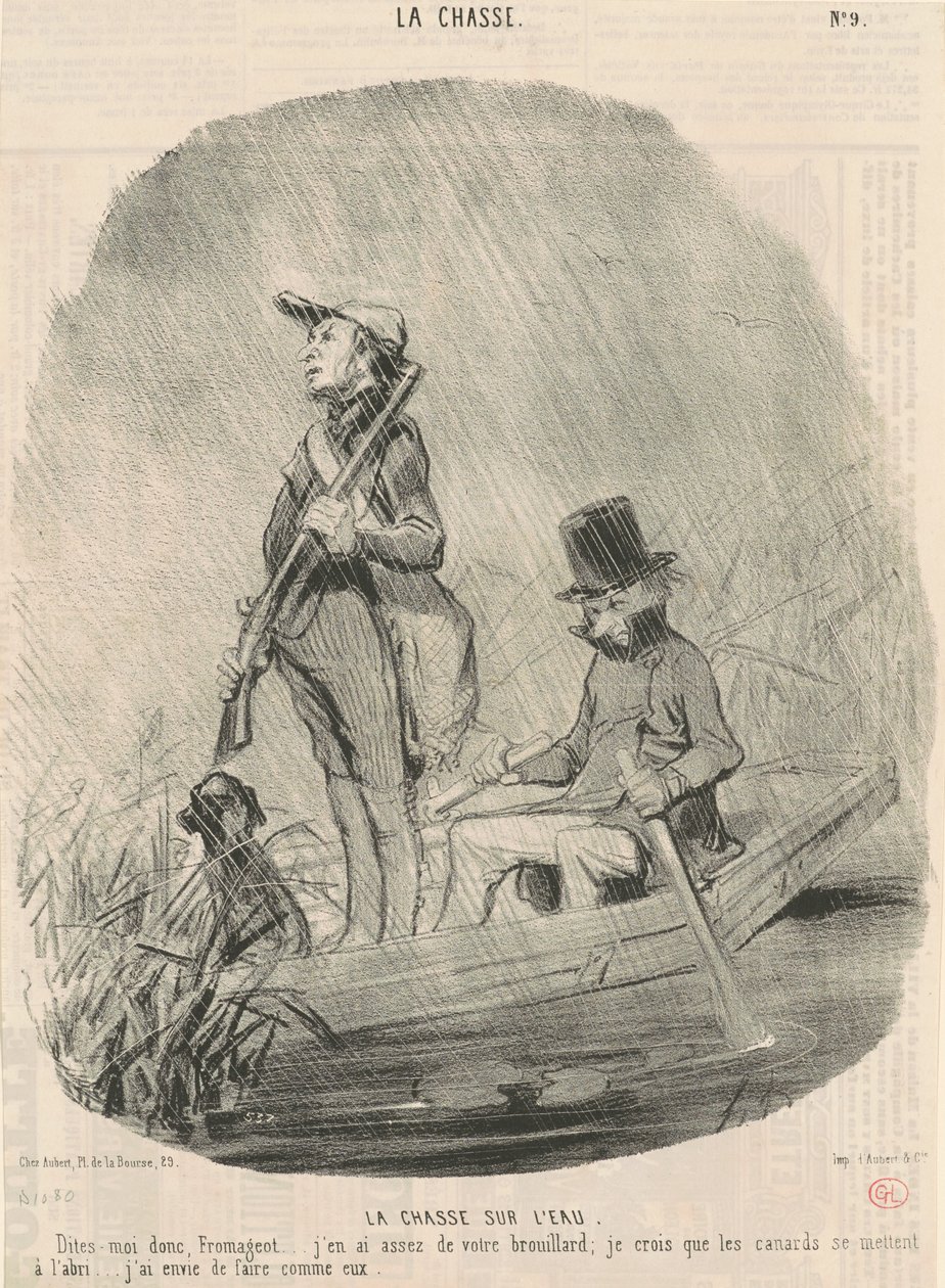 Polowanie na wodzie autorstwa Honoré Daumier