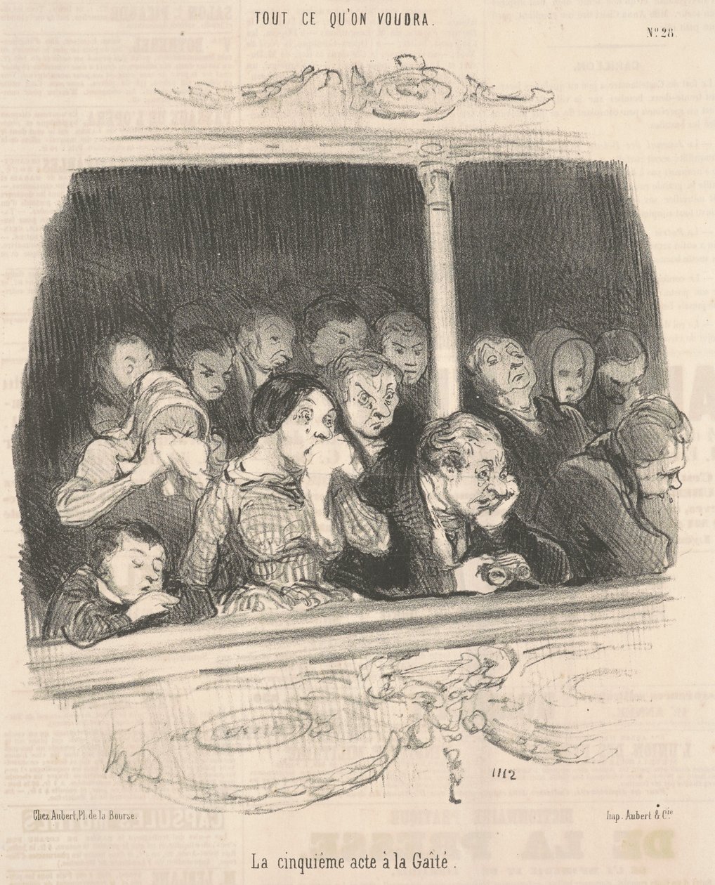 Akt piąty ma wesołość autorstwa Honoré Daumier