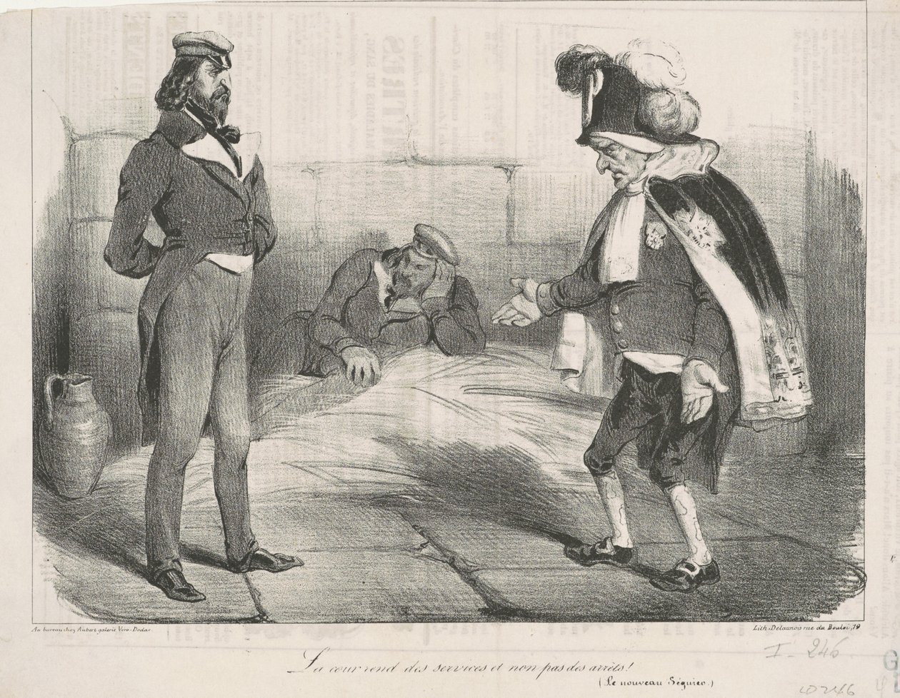 Sąd świadczy usługi, a nie wyroki! autorstwa Honoré Daumier