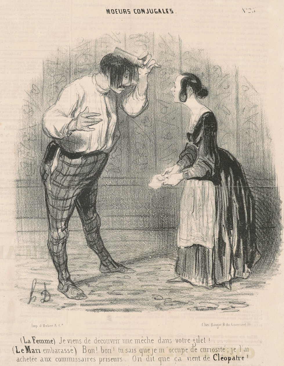 Żona. Właśnie odkryłem knot... autorstwa Honoré Daumier