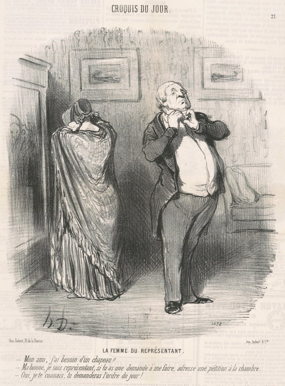 Żona przedstawiciela autorstwa Honoré Daumier