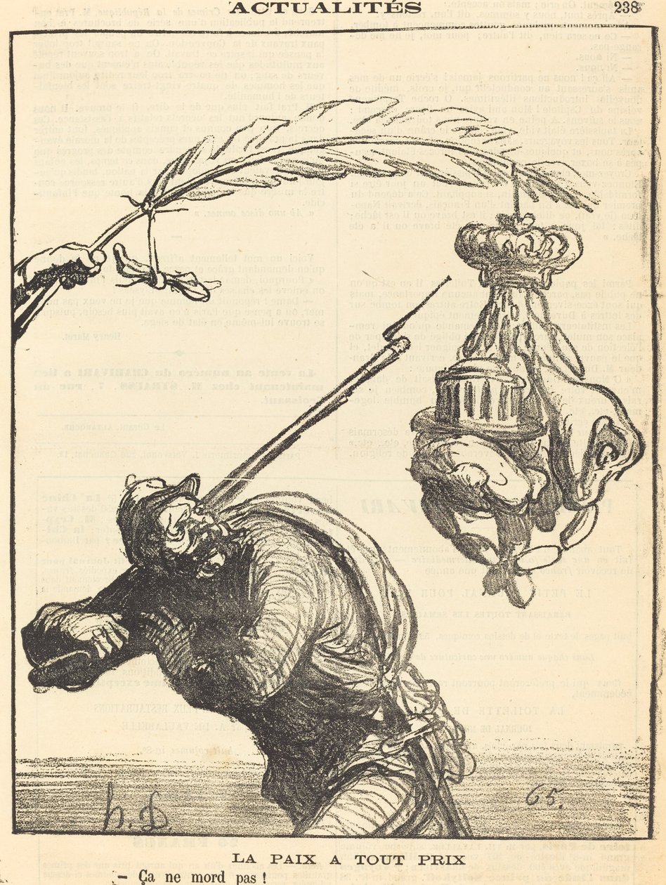 spokój za wszelką cenę autorstwa Honoré Daumier