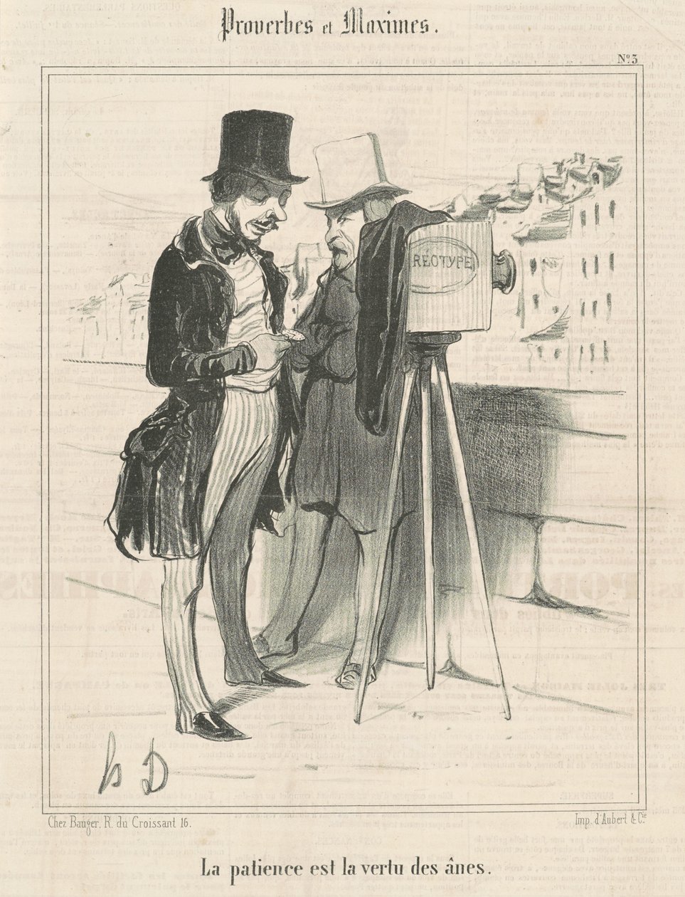 Cierpliwość jest cnotą osłów autorstwa Honoré Daumier