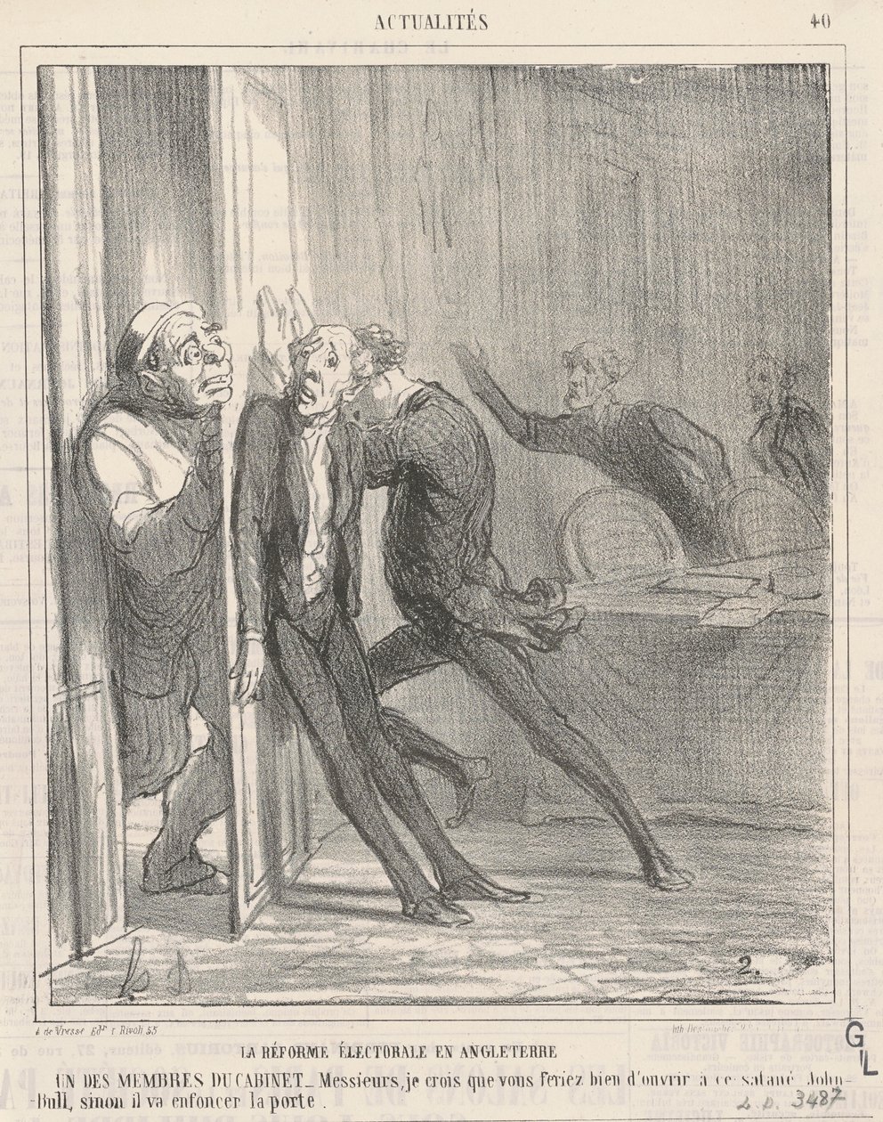 reforma wyborcza w anglii autorstwa Honoré Daumier