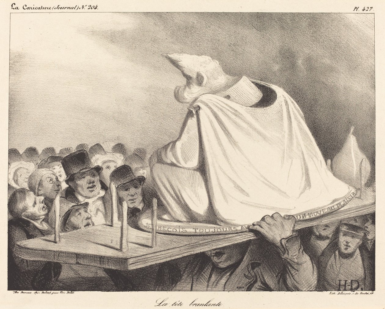 kołysanie głową autorstwa Honoré Daumier
