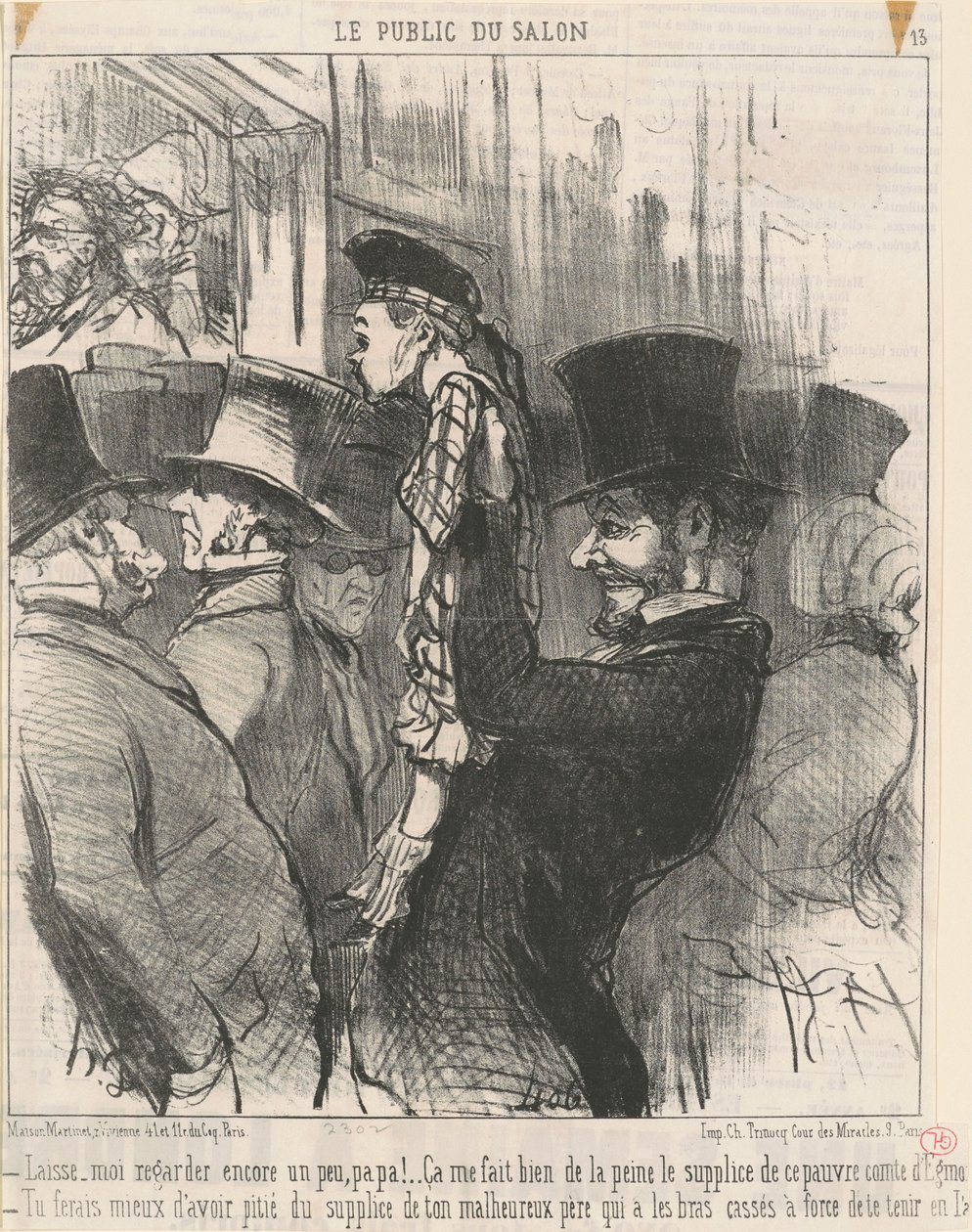 Pozwól mi znowu popatrzeć... tato! autorstwa Honoré Daumier