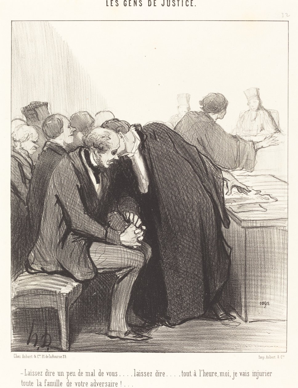 Powiedzmy trochę źle o tobie... autorstwa Honoré Daumier