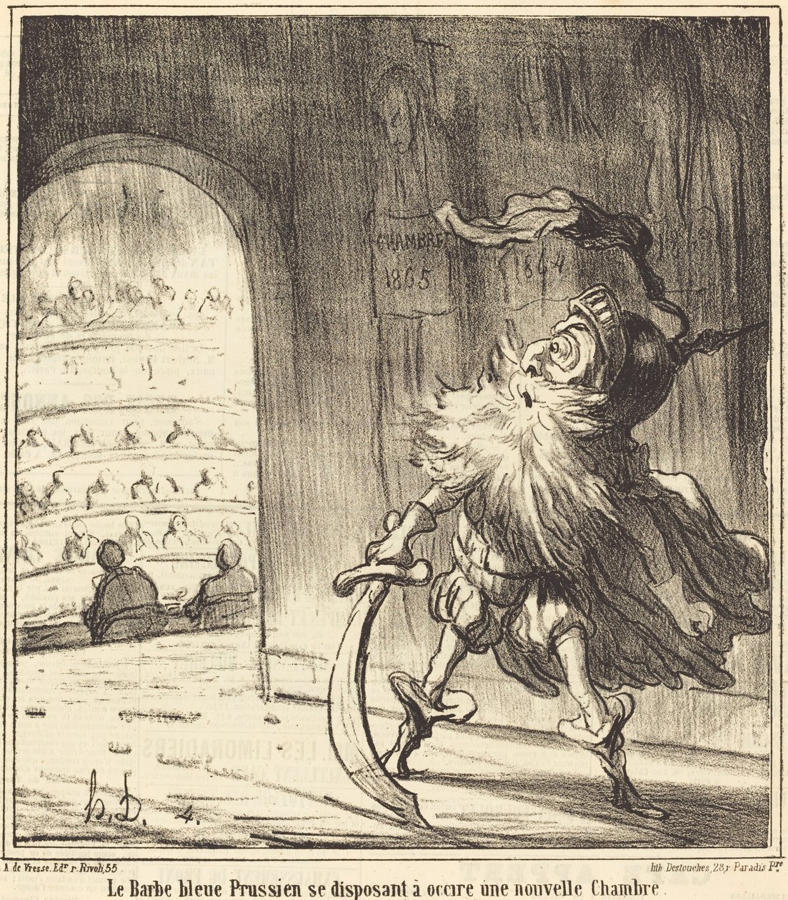Sinobroda pruska... autorstwa Honoré Daumier
