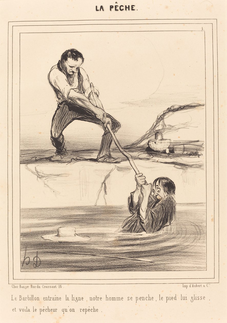 Barbillon obejmuje... autorstwa Honoré Daumier