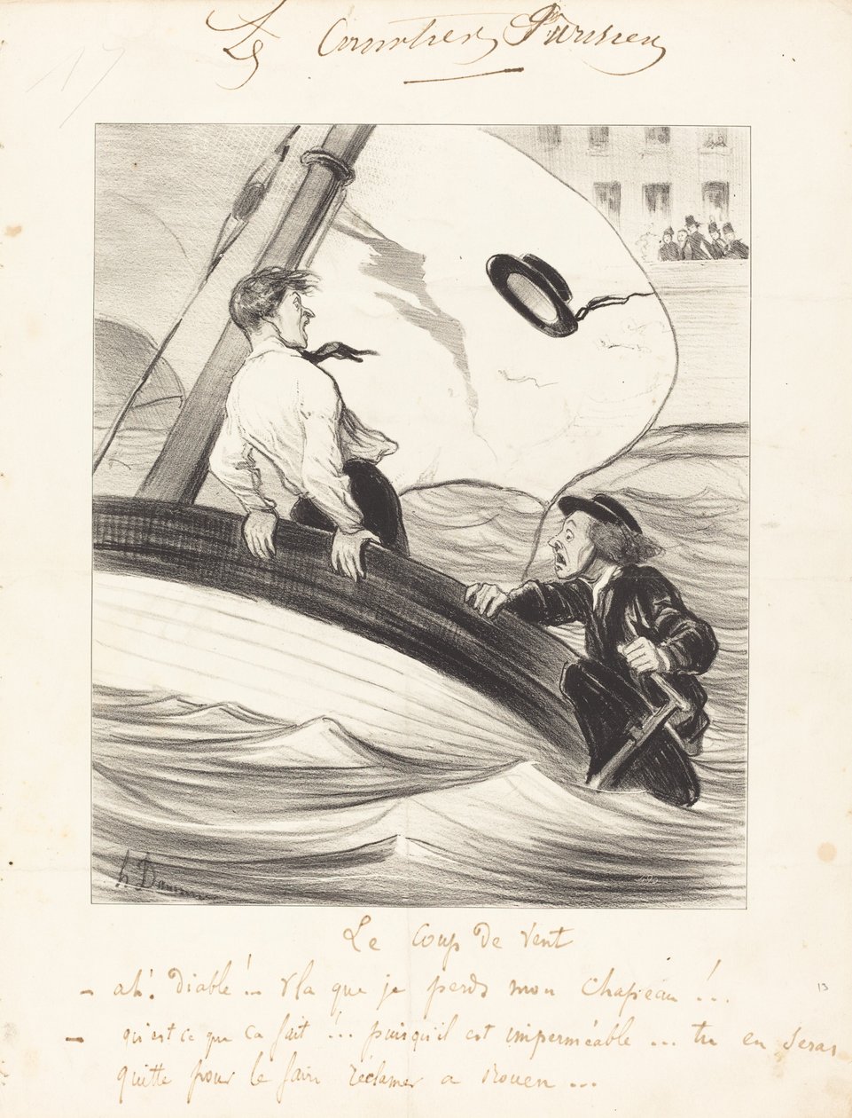 Podmuch wiatru autorstwa Honoré Daumier