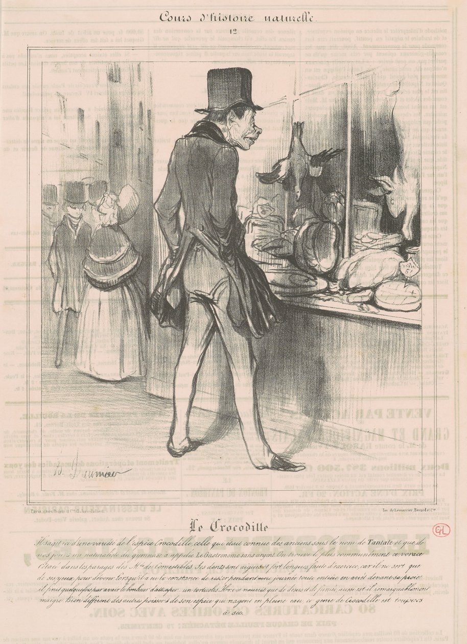 Krokodyl autorstwa Honoré Daumier