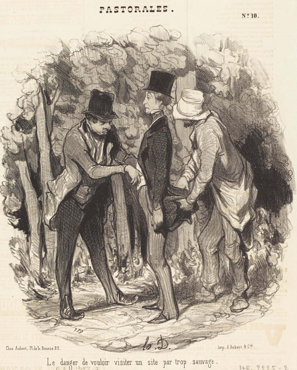 Niebezpieczeństwo… odwiedzenia strony, która jest zbyt dzika autorstwa Honoré Daumier