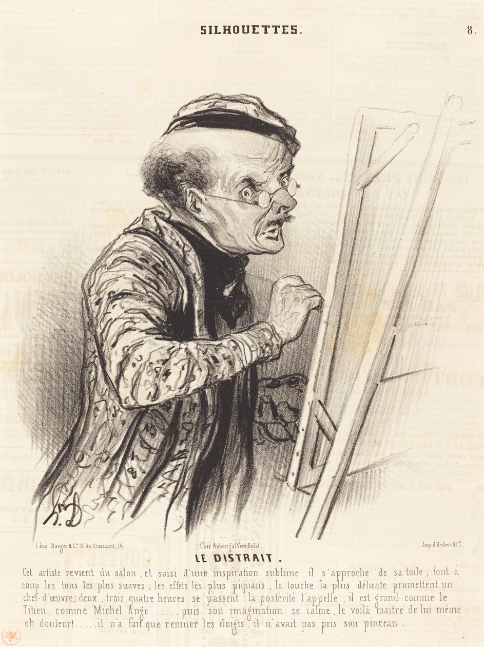 Rozkojarzony autorstwa Honoré Daumier