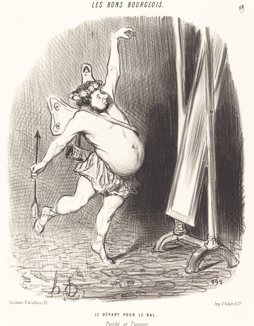 Wychodząc na bal autorstwa Honoré Daumier