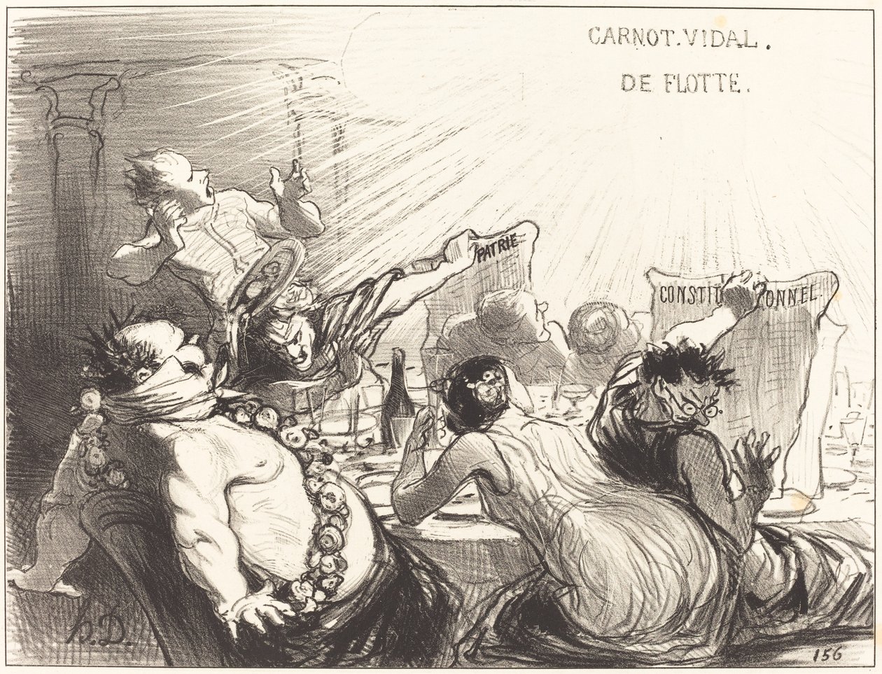 Święto Baltazara-Véron autorstwa Honoré Daumier