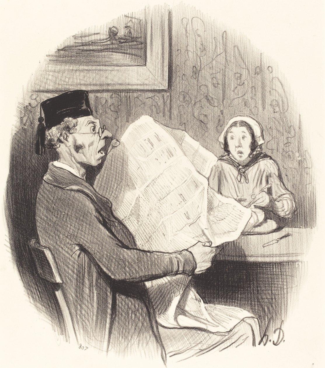 Coraz bardziej potworny Format autorstwa Honoré Daumier