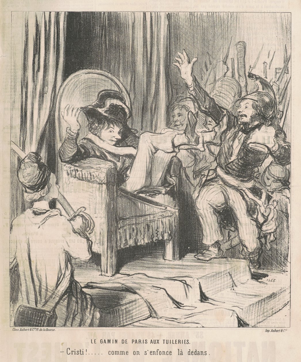 Dzieciak Paryża w Tuileries autorstwa Honoré Daumier