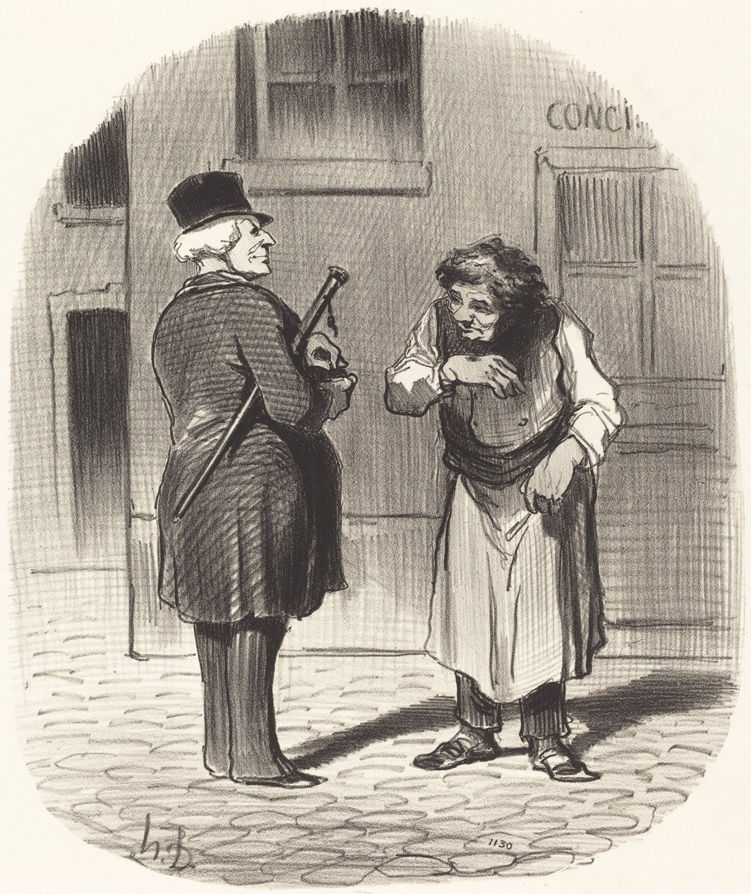 Nowy Rok autorstwa Honoré Daumier