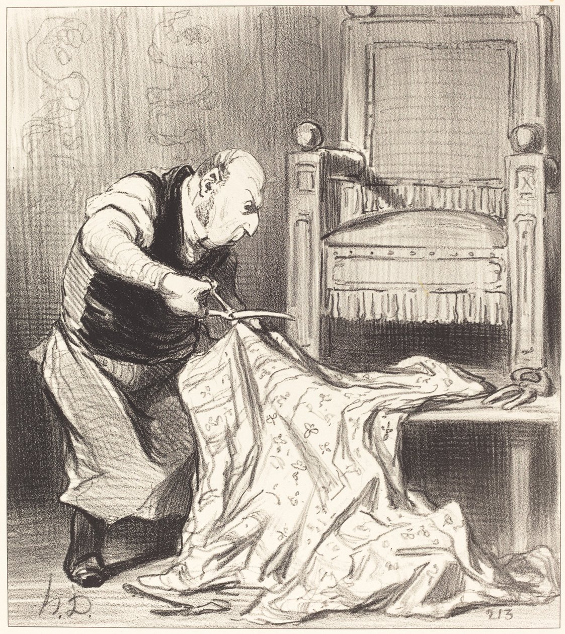 Nowa korona tapicerska... autorstwa Honoré Daumier