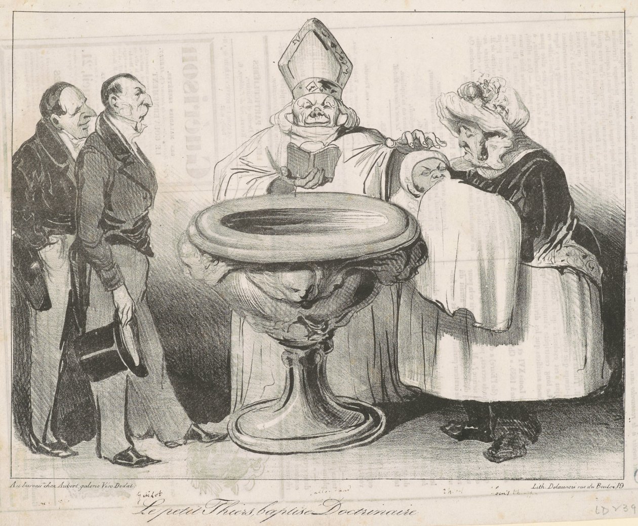 Le Petit Thiers, ochrzczony doktryner autorstwa Honoré Daumier